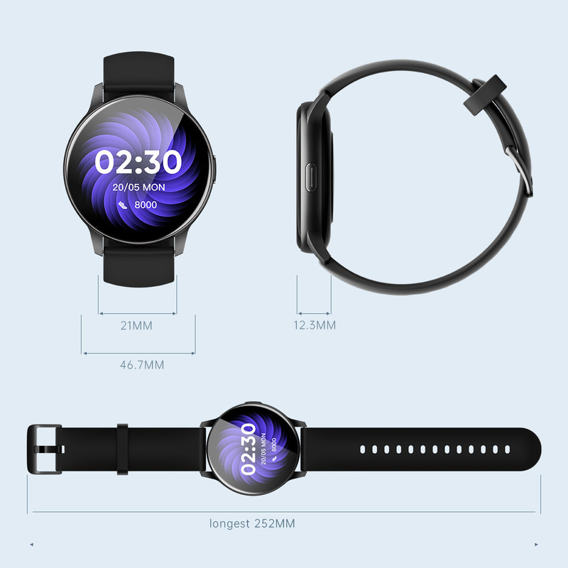 ODM 1.28 Inch Round Shape Smart Watch Metal Alloy With HD Screen